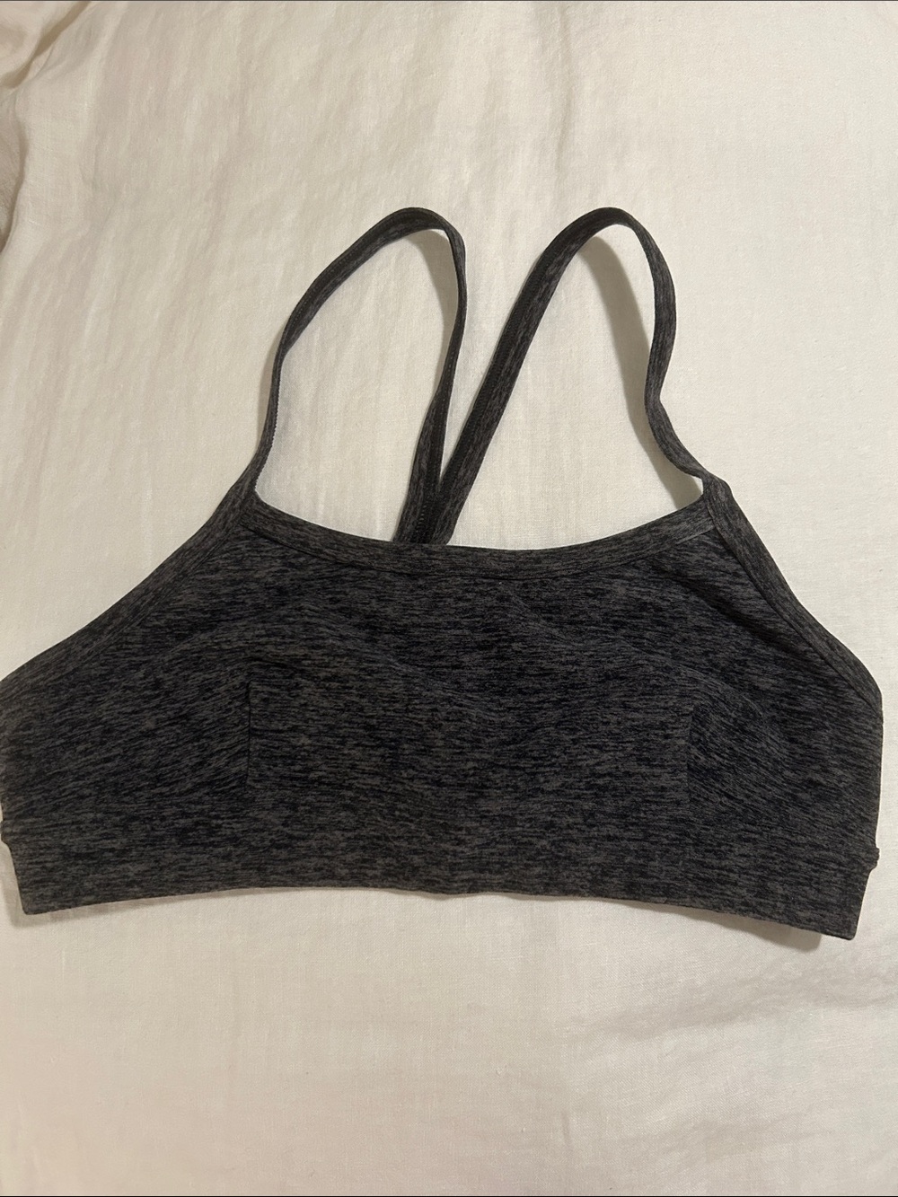 ALO Heather Gray sports bra